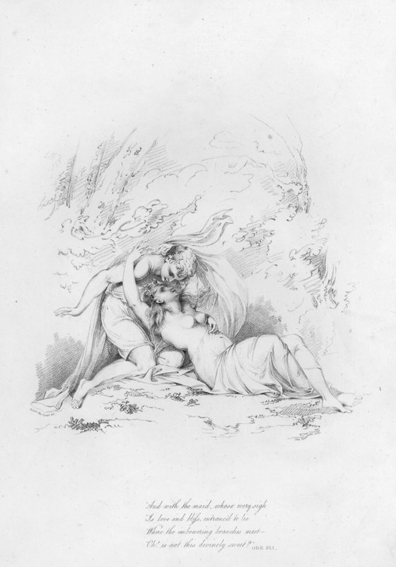 Anacreon, Ode XLI (metszet) alkotó: Robert Kerr (after) Porter