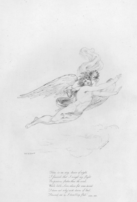 Anakreon, Óda XXX (metszet) alkotó: Robert Kerr (after) Porter