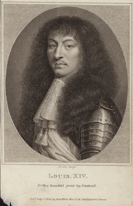 XIV. Lajos francia király portréja alkotó: Robert Nanteuil