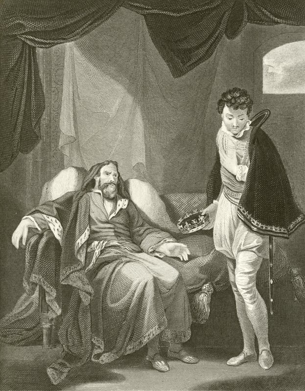 Henrik megdorgálja Henrik herceget alkotó: Robert Smirke