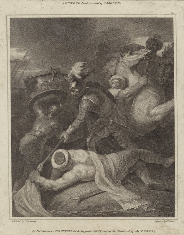 Sir Thomas Arundell a törökök mércéjét véve alkotó: Robert Smirke