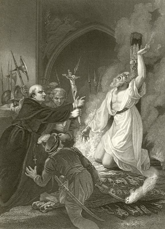 Cranmer érsek vértanúsága alkotó: Robert Smirke