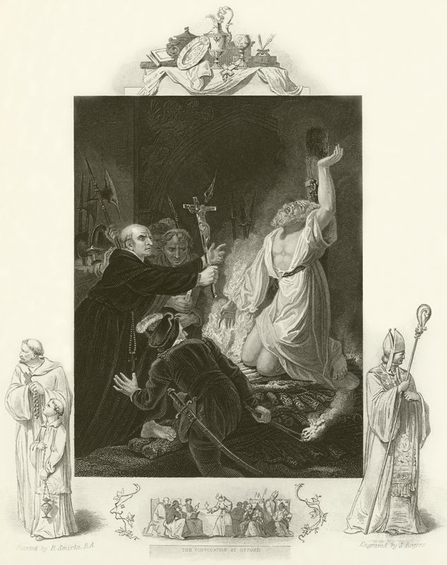 Cranmer érsek vértanúsága alkotó: Robert Smirke