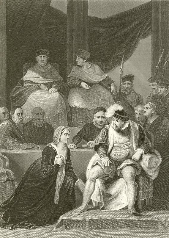 Henrik házasságának tárgyalása VIII alkotó: Robert Smirke