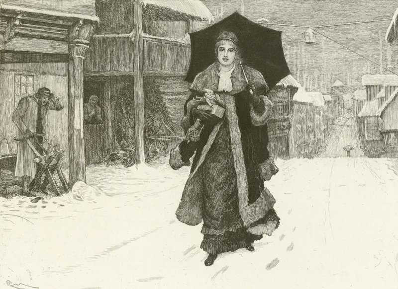 Lady Bountiful (mélynyomás) alkotó: Robert Walker Macbeth