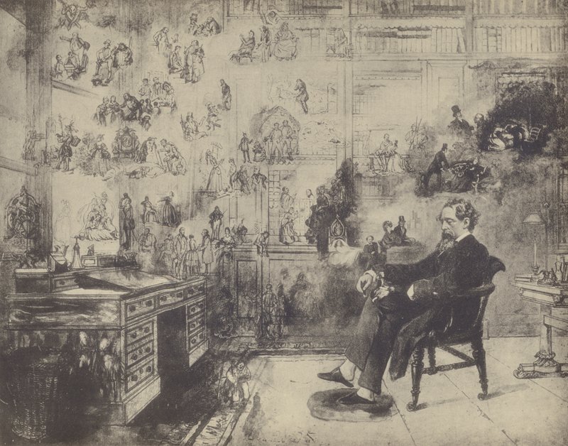 Dickens szuvenírje (litho) alkotó: Robert William Buss