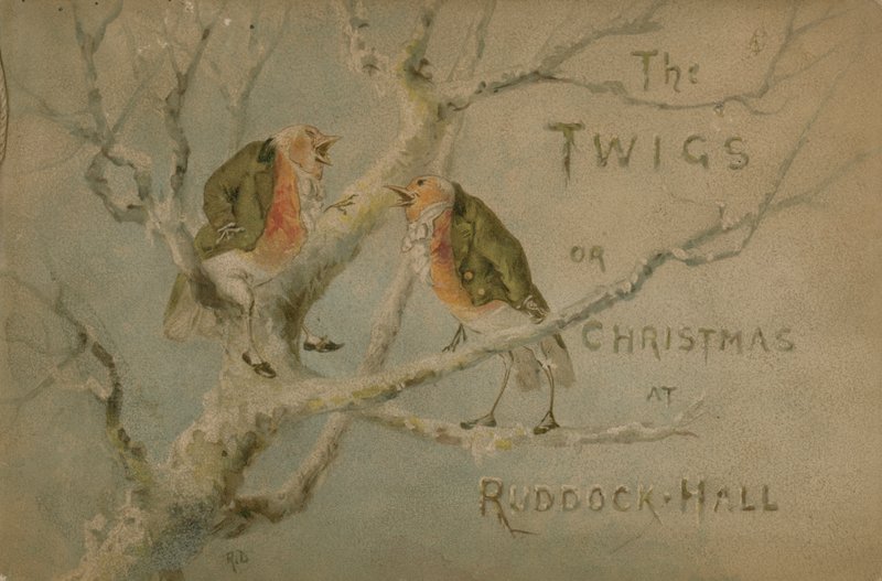 Illusztráció a gallyakhoz vagy a karácsonyhoz a Ruddock Hallban alkotó: Robert after Dudley