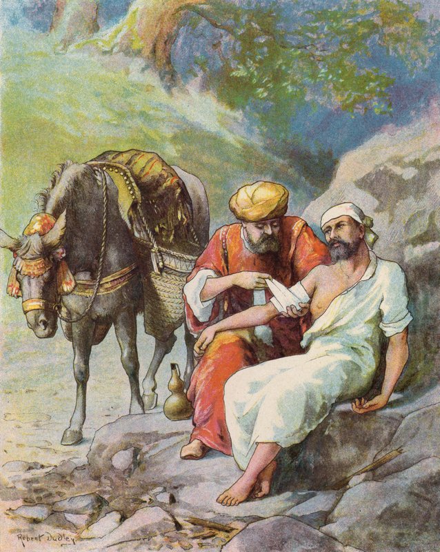 Az irgalmas szamaritánus alkotó: Robert after Dudley