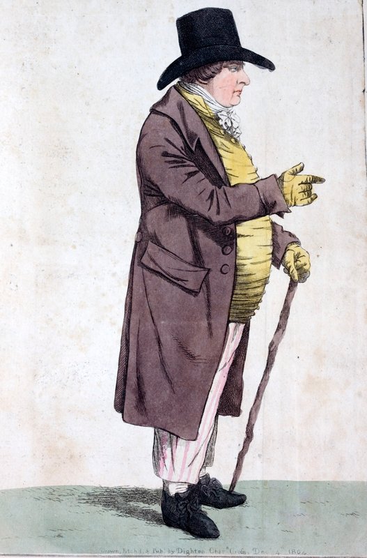 John Townsend, Bow Street Runner (színes rézkarc) alkotó: Robert the younger Dighton