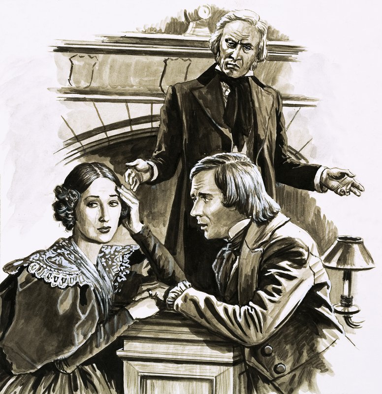Robert Schumann életében fordulópontot jelentett Clara Wieck zongoraművésznő lánykérése. alkotó: Roger Payne