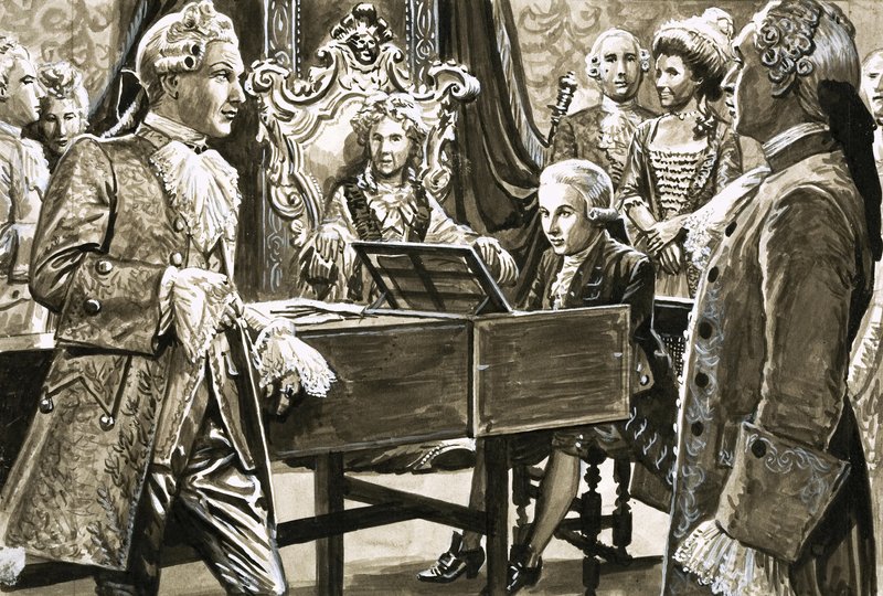 A zeneszerzők: (Mozart) alkotó: Roger Payne