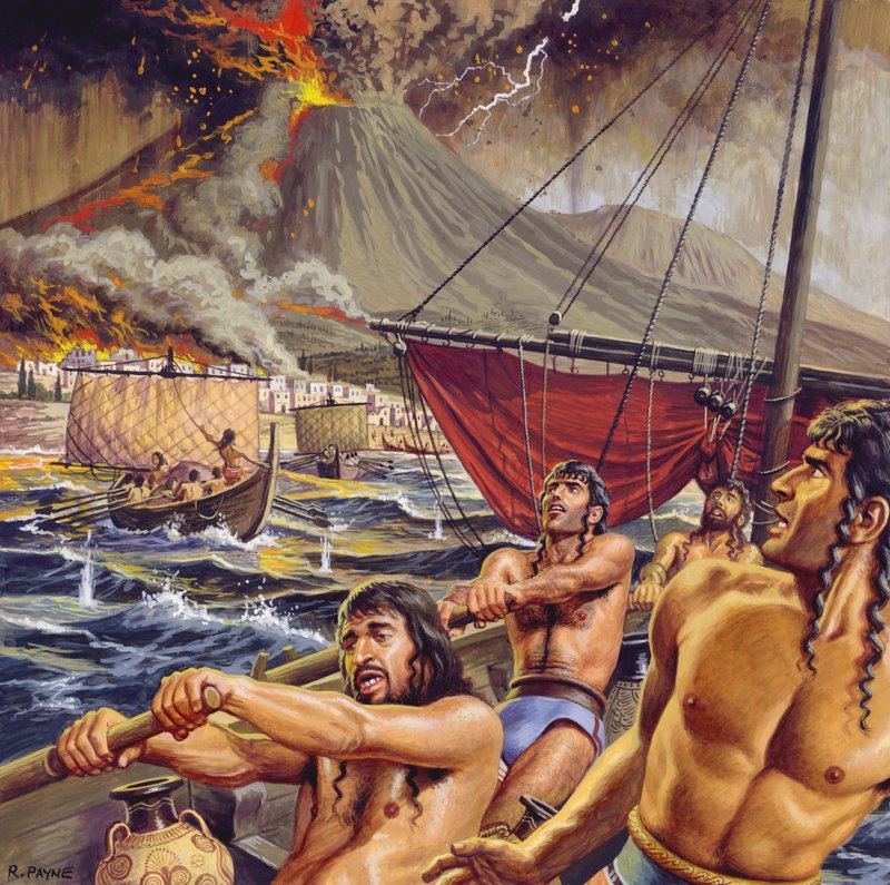 Atlantisz rejtélye (gouache, papír) alkotó: Roger Payne