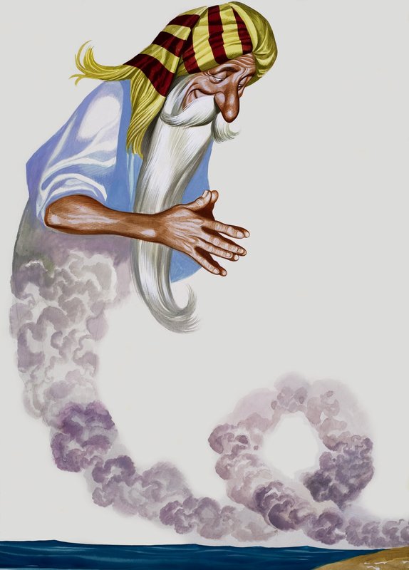 Genie (gouache, papír) alkotó: Ron Embleton