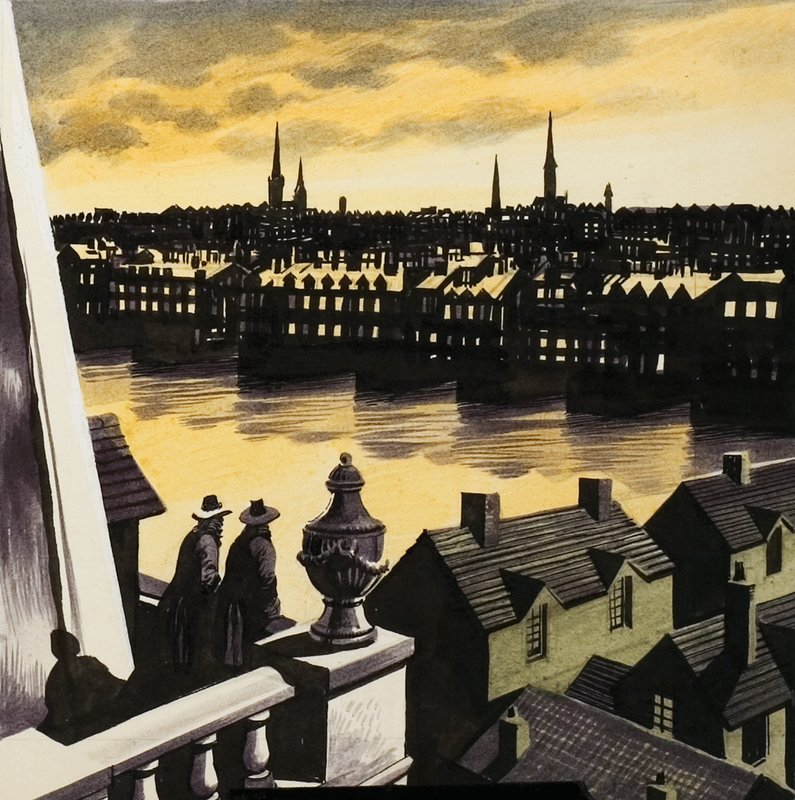 Londoni nagy tűzvész alkotó: Ron Embleton