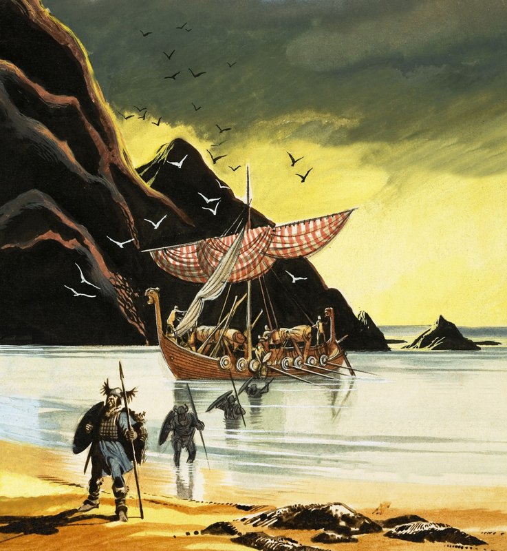Leif Ericsson eléri az új világot alkotó: Ron Embleton