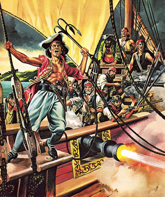 A Jolly Roger emberei alkotó: Ron Embleton