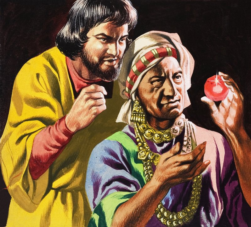 A kannibálok fenyegetése, a Marco Polo utazásaiból alkotó: Ron Embleton