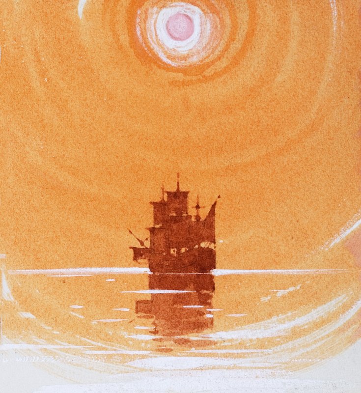 Vitorlás hajó alkotó: Ron Embleton