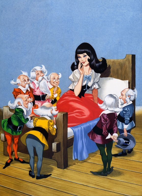 Hófehérke és a hét törpe (gouache, papír) alkotó: Ron Embleton