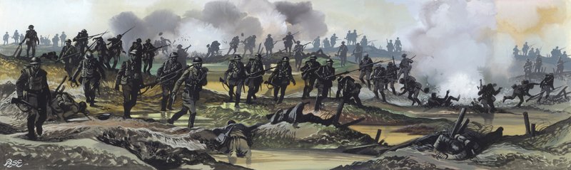 A somme-i csata alkotó: Ron Embleton