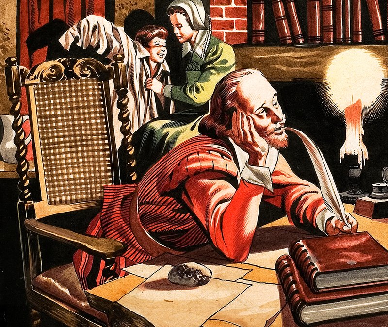 William Shakespeare írása otthon alkotó: Ron Embleton