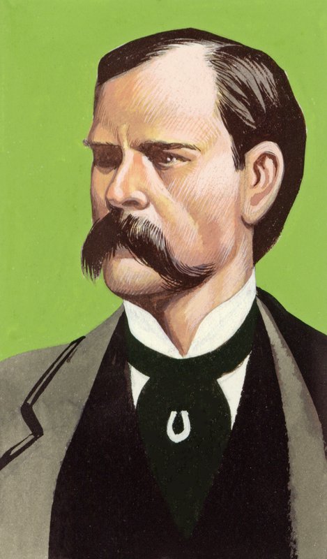 Wyatt Earp (gouache, papír) alkotó: Ron Embleton