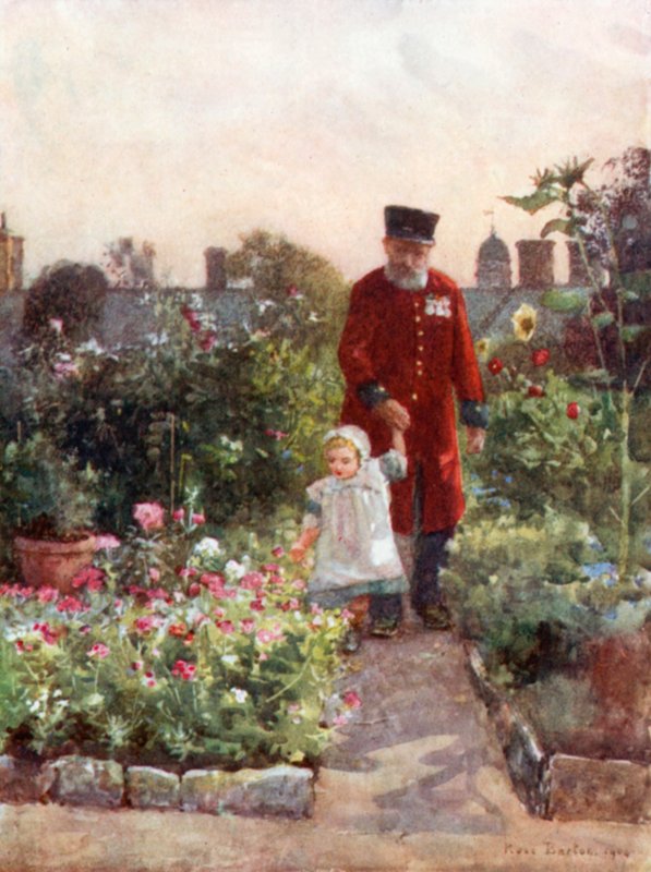 Nyugdíjaskert, Királyi Kórház, Chelsea alkotó: Rose Maynard Barton
