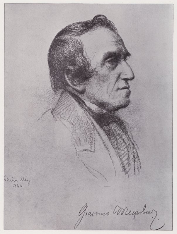Giacomo Meyerbeer (litho) alkotó: Rudolf Lehmann