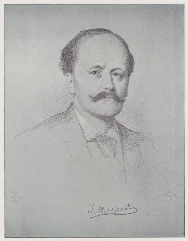 Jules Emile Frederic Massenet (litho) alkotó: Rudolf Lehmann