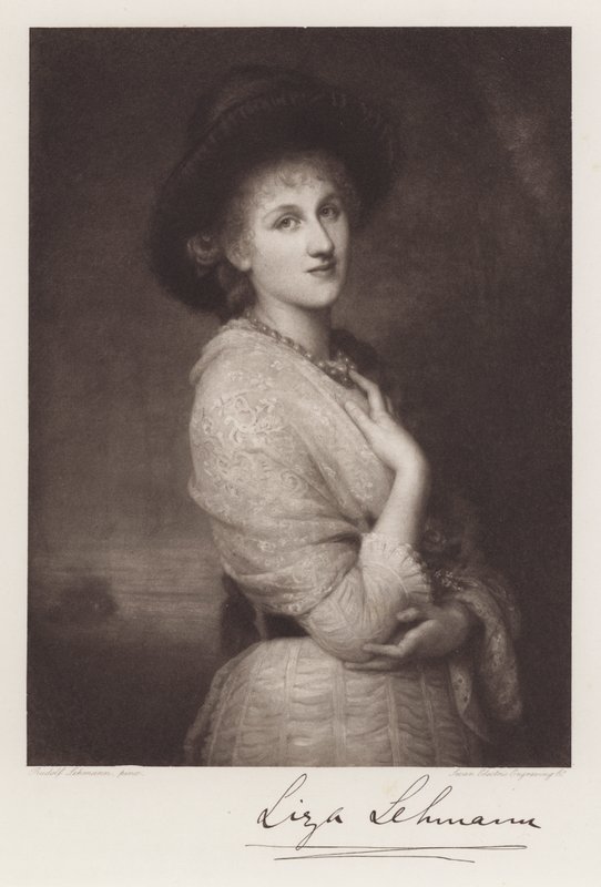 Liza Lehmann (litho) alkotó: Rudolf Lehmann