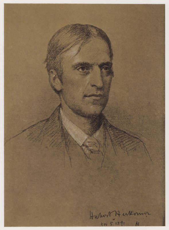 Hubert Herkomer professzor (litho) alkotó: Rudolf Lehmann