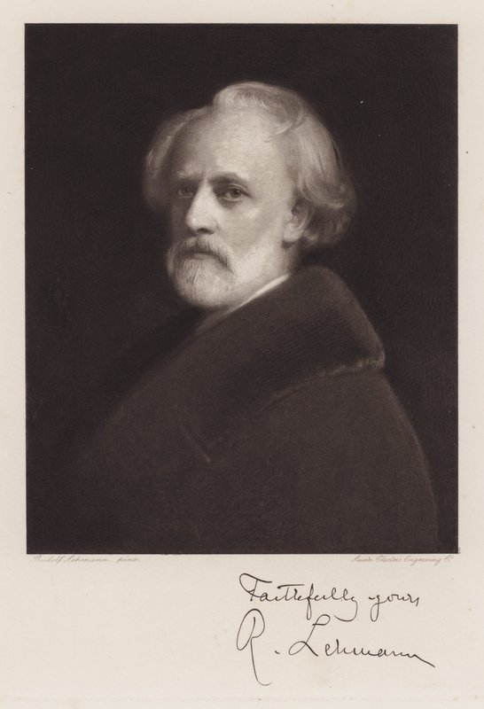 Rudolf Lehmann, Önarckép (litho) alkotó: Rudolf Lehmann