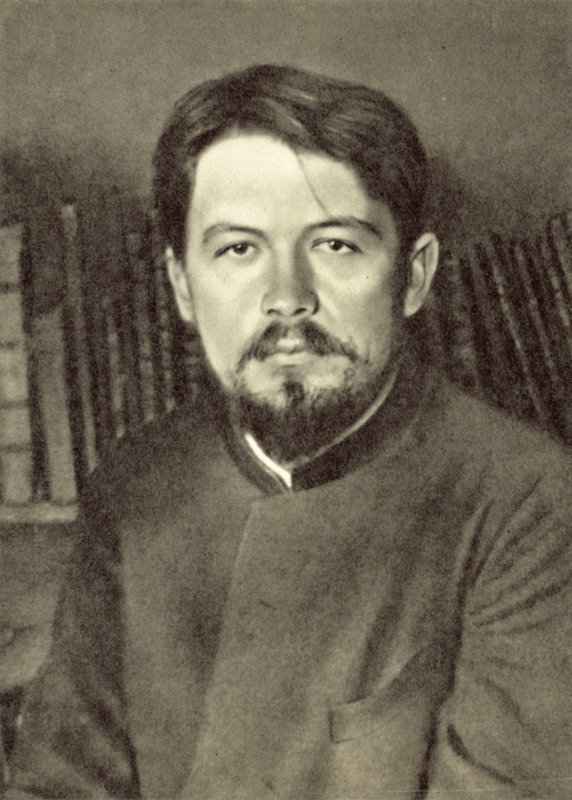 Anton Csehov az oroszországi melikhovoi birtokán 1892. március végén alkotó: Russian Photographer