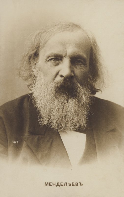 Dmitrij Mengyelejev orosz kémikus, az elemek periódusos rendszerének megalkotója alkotó: Russian Photographer