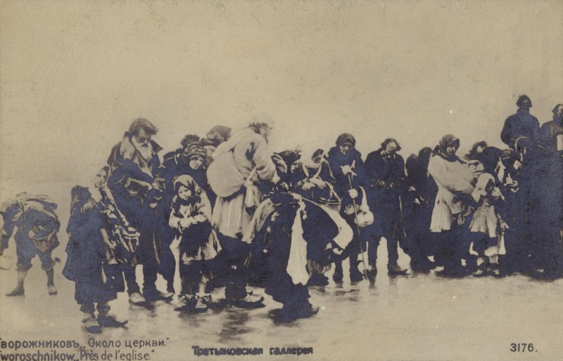 A templom mellett, 1889 alkotó: Russian School