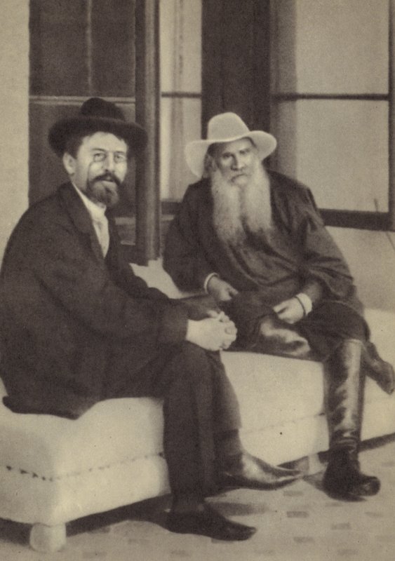 Anton Csehov és Lev Tolsztoj alkotó: Russian Photographer