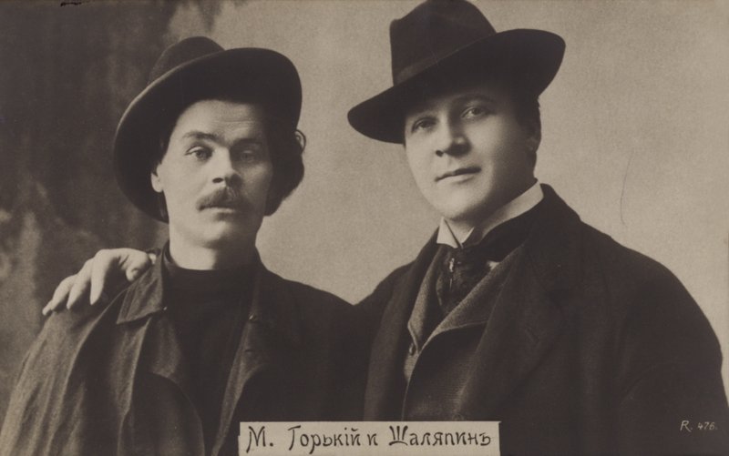 Maxim Gorkij és Feodor Csaliapin alkotó: Russian Photographer