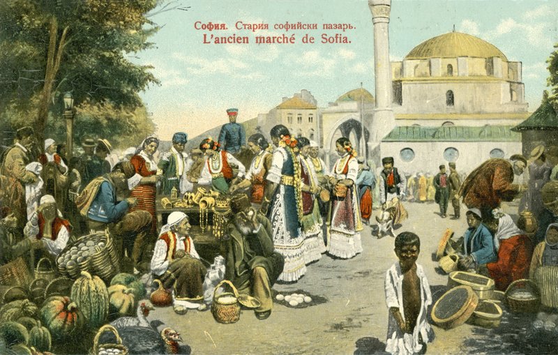 A régi piac, Szófia (színes fotó) alkotó: Russian Photographer