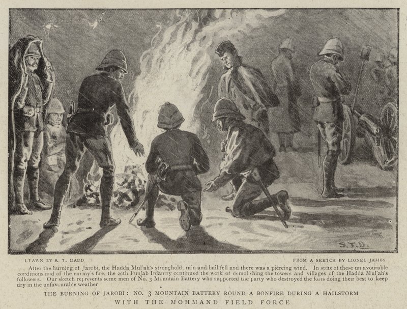 A Mohmand Field Force-val alkotó: S.T. Dadd