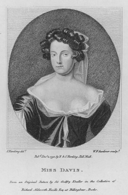 Miss Davis (metszet) alkotó: S. (after) Harding