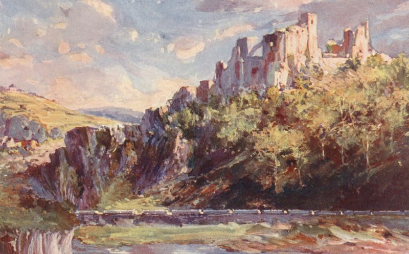 Ventadour vára (színes litográfia) alkotó: Sabine Baring Gould