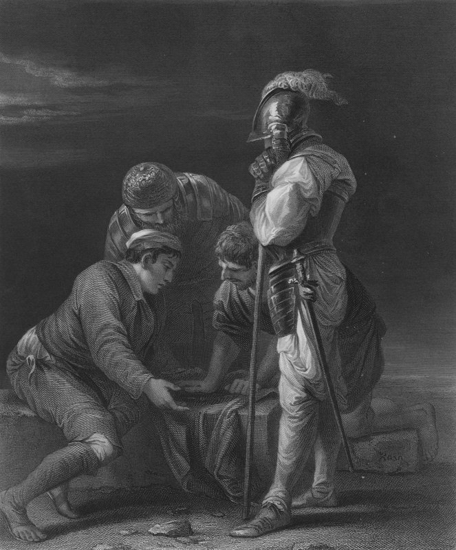 Katonák szerencsejáték alkotó: Salvator Rosa