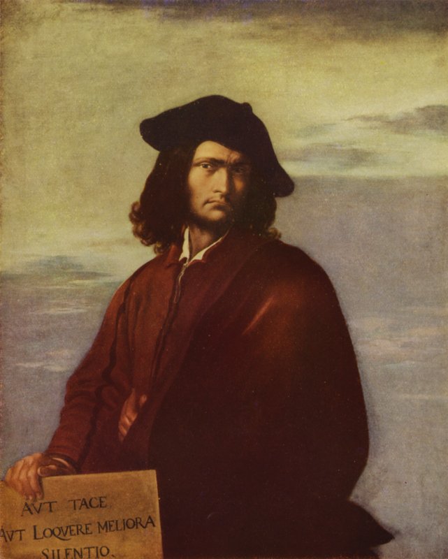 Filozófia, Salvator Rosa olasz művész önarcképe (olajfestmény) alkotó: Salvator (after) Rosa