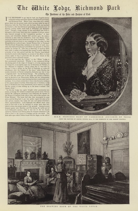 The White Lodge, Richmond Park alkotó: Samuel Cousins