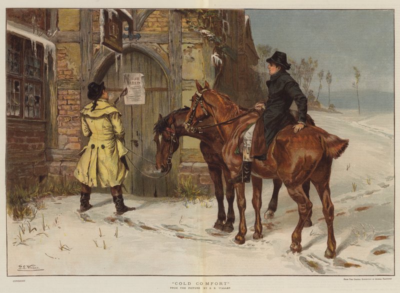 Hideg vigasz (chromolitho) alkotó: Samuel Edmund Waller
