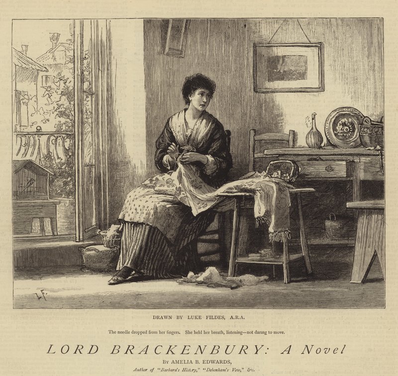 Lord Brackenbury, egy regény alkotó: Samuel Luke Fildes