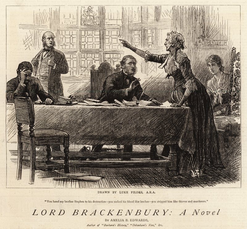 Lord Brackenbury, egy regény alkotó: Samuel Luke Fildes