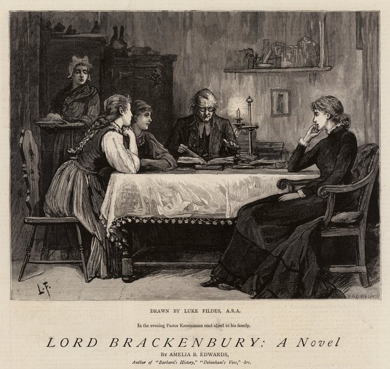 Lord Brackenbury, egy regény alkotó: Samuel Luke Fildes