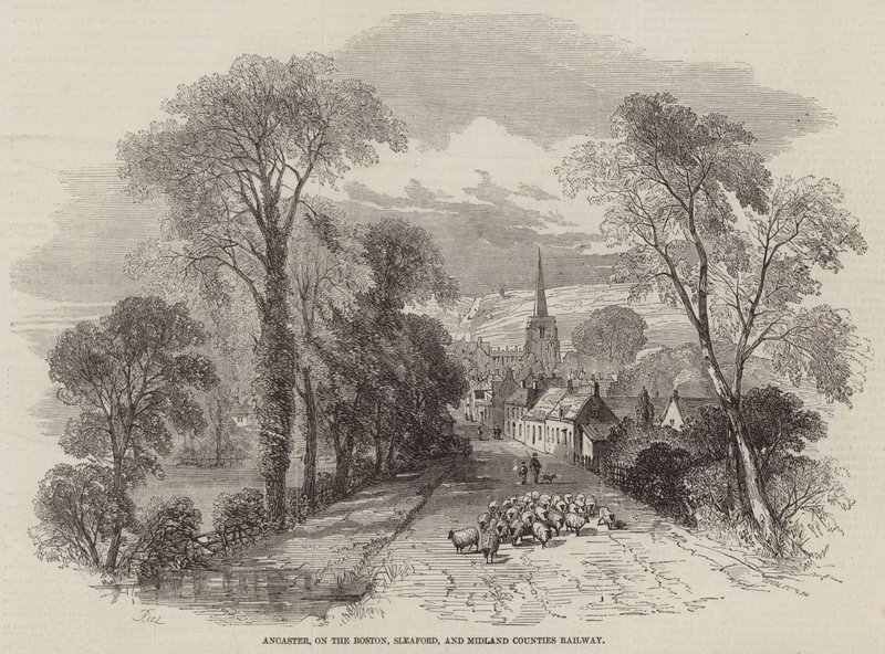 Ancaster, a Boston, Sleaford és Midland County Railway-n alkotó: Samuel Read