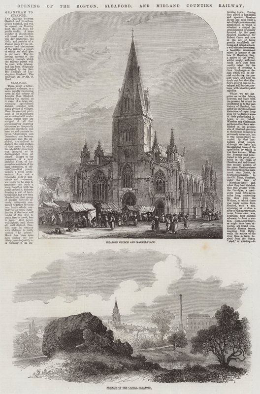 A Boston, Sleaford és Midland County Railway megnyitása alkotó: Samuel Read